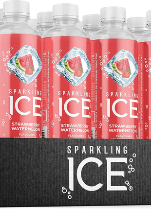 12 x Sparkling Ice Strawberry Watermelon 500ml