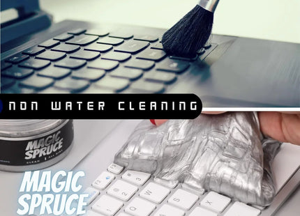 Brighten Car Interior & Keyboard with Magic Spruce Silver Cleaning Gel - 120g
