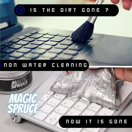 Reusable Luxury Dry Silver Cleaning Gel for Car Interior Keyboard or Laptop
