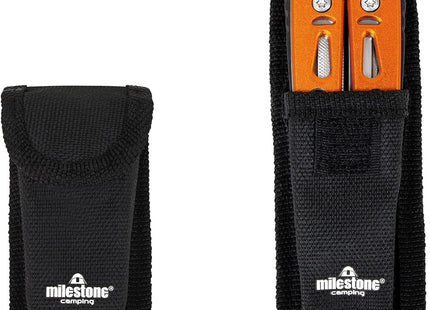 Milestone Compact Multi Function Camping Tool - Orange, 6.8 x 3.1 x 1.4 cm