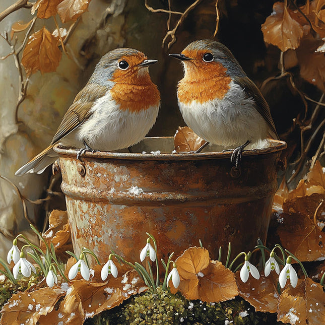 MEIYUDA Diamond Painting Art Cute Bird, 5D Diamond Painting Kits for Adults Kids Wall Art, Diamond Painting Kit DIY Gem Crystal Art for Home Wall