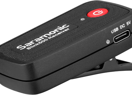 Saramonic Blink 500RX Wireless Receiver Dual Channel 2.4GHz Digital Camera Mount