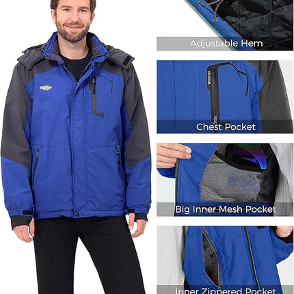 Ski Jacket Winter Coat Waterproof Windproof Outdoor Snowboarding Wantdo