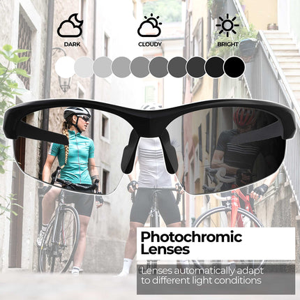BBB Cycling Photochromic Cycling Glasses I Bifocal Sunglasses Mountain And Road Bike I Photochromic Sunglasses For Far-Sighted Riders I Impress Reader