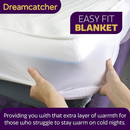 Double Electric Blanket 193x137cm Soft Polyester Fitted Underblanket Dreamcatcher