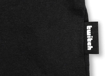 TWITCH Graphic T-Shirt, Regular Fit, 100% Cotton, Black