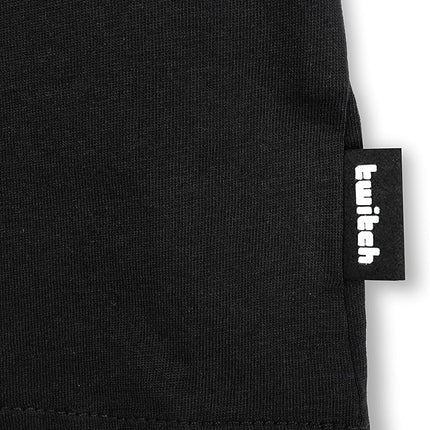TWITCH Graphic T-Shirt, Regular Fit, 100% Cotton, Black