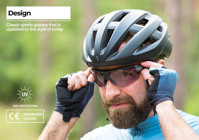 BBB Cycling Photochromic Cycling Glasses I Bifocal Sunglasses Mountain And Road Bike I Lightweight Photochromic Sunglasses With UV Protection I