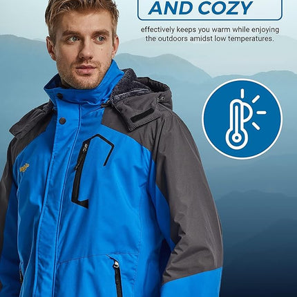 Ski Jacket Winter Coat Waterproof Windproof Outdoor Snowboarding Wantdo