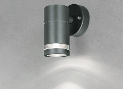 4lite Marinus GU10 Single Direction Outdoor Wall Light without PIR - Anthracite