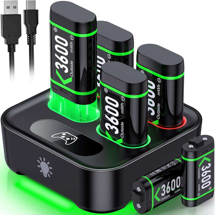 Xbox One/Series X|S Controller Rechargeable Battery Pack 6x3600mWh High Capacity