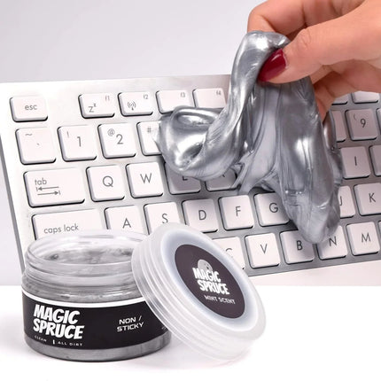 Reusable Luxury Dry Silver Cleaning Gel for Car Interior Keyboard or Laptop