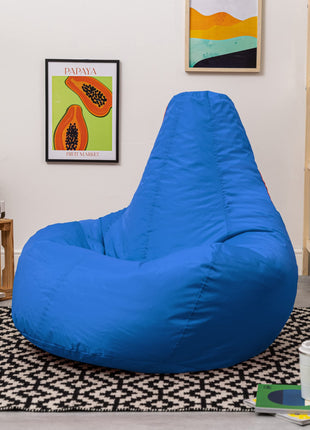 Bean Bag Bazaar Recliner Gaming Bean Bag Chair, Blue, Indoor Outdoor Water Resistant Fabric, Large Beanbag with Filling Included, Gaming Chair,