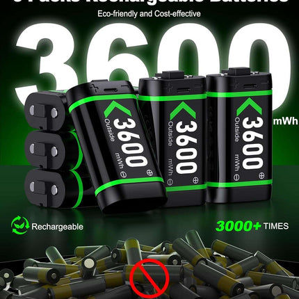 Xbox One/Series X|S Controller Rechargeable Battery Pack 6x3600mWh High Capacity