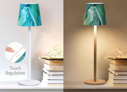 Cordless LED Table Lamp Rechargeable Light IP54 Touch Dimmable Various Colours