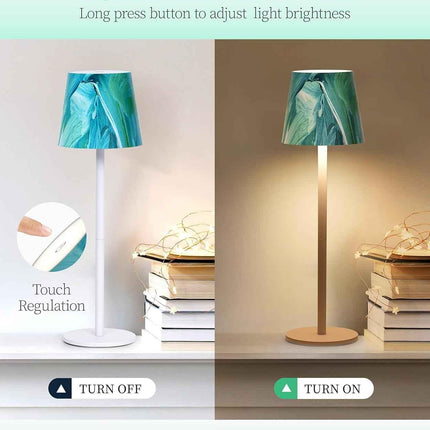 Cordless LED Table Lamp Rechargeable Light IP54 Touch Dimmable Various Colours