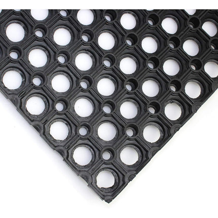 Ultralux Large Heavy Duty Rubber Floor Mat, Anti-Slip, 150x100cm, Drainage