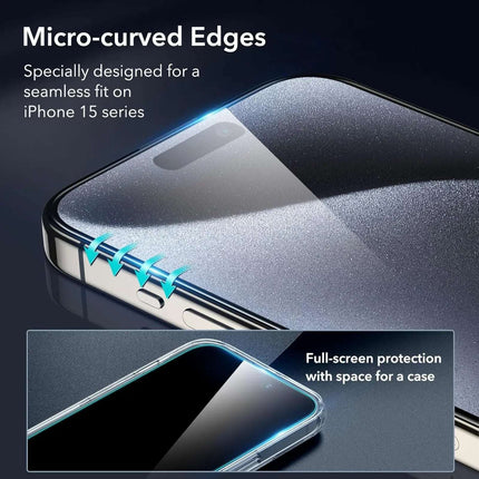 iPhone 15 Pro Max Premium Screen Protectors - 3 Pack + Lens Protector 2 lots = 6