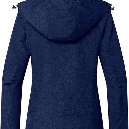 Womens Jacket Hooded Waterproof Winter Ski Snowboarding Size L Wantdo