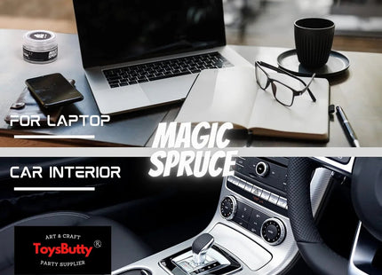 Brighten Car Interior & Keyboard with Magic Spruce Silver Cleaning Gel - 120g