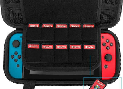Nintendo Switch Carry Case 20 Game Cartridge Holders Plus Space for Joycons etc