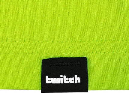 Twitch Long Sleeve Tee Unisex, Regular Fit, Cotton, Neon Yellow Top, Size M