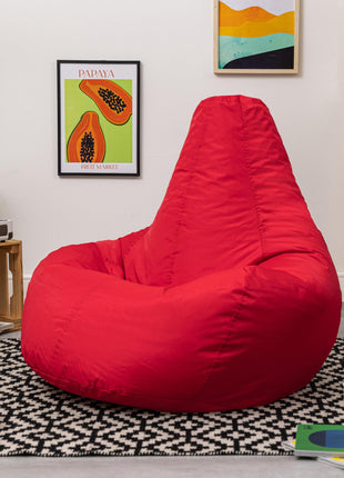 Bean Bag Bazaar Recliner Gaming Bean Bag Chair, Red, Indoor Outdoor Water Resistant Fabric, Large Beanbag with Filling Included, Gaming Chair, Outdoor