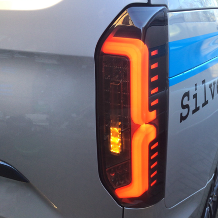 For New Transit Custom 2024–2026 Van-X Full LED Rear Lights Taillights – Smoked Lenses Upgrade
