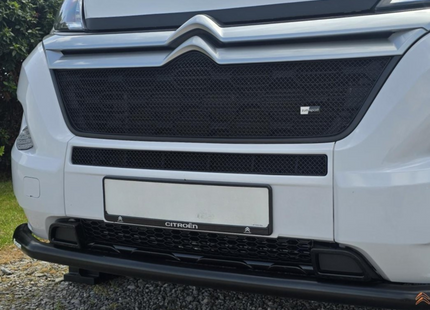 For Fiat Ducato Lower Bumper Honeycomb Grille Gloss Black | Front Lower Grille | Van-X