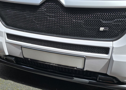 For Fiat Ducato Lower Bumper Honeycomb Grille Gloss Black | Front Lower Grille | Van-X