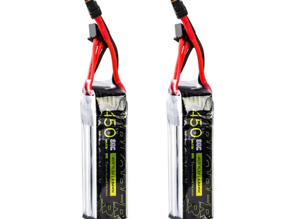 2pcs Explorer 450 mAh HV 4s 80C Lipo Battery - XT30