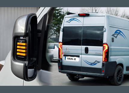 For Peugeot Boxer Full LED Rear Light Cluster | Tail Light, Rear Light Unit, Smoked LED Replacement | Van-X