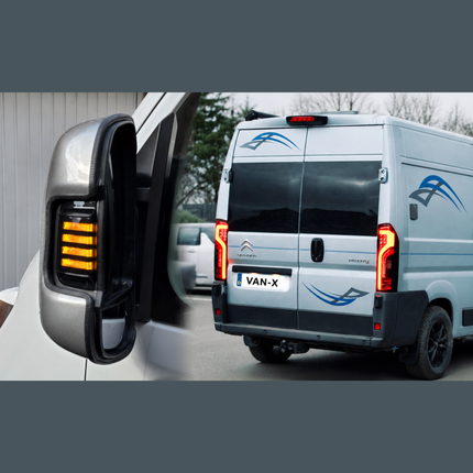 For Citroen Relay Full LED Rear Lights Cluster - Tail Light, Rear Light Unit, Smoked Replacement - Van-X