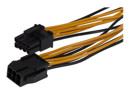 Maplin 6-pin PCIe Male to 8-pin ATX12V Female CPU Connector Lead - 0.15m