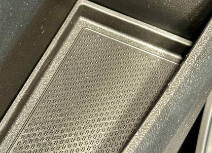 For Vauxhall Movano Rubber Door Pocket Inserts | Black Interior Liner Set | Van-X