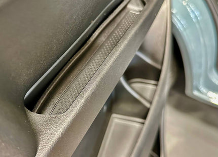 For Vauxhall Movano Rubber Door Pocket Inserts | Black Interior Liner Set | Van-X