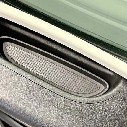 For Vauxhall Movano Rubber Door Liner Pocket Inserts - Black - Van-X