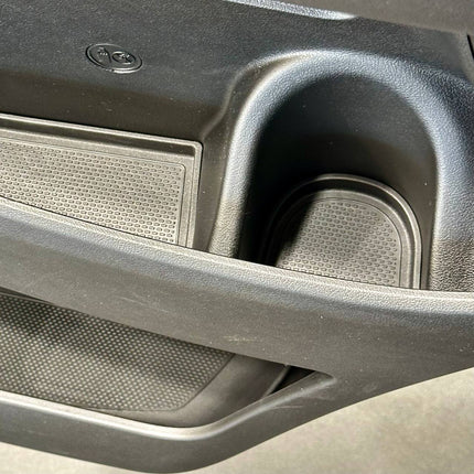 For Peugeot Boxer Rubber Door Liner Pocket Inserts - Black - Van-X