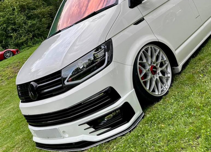 For VW T6 Transporter Front Sportline Spoiler & Splitter Painted Ready to Fit – Front End Styling Upgrade | Van-X