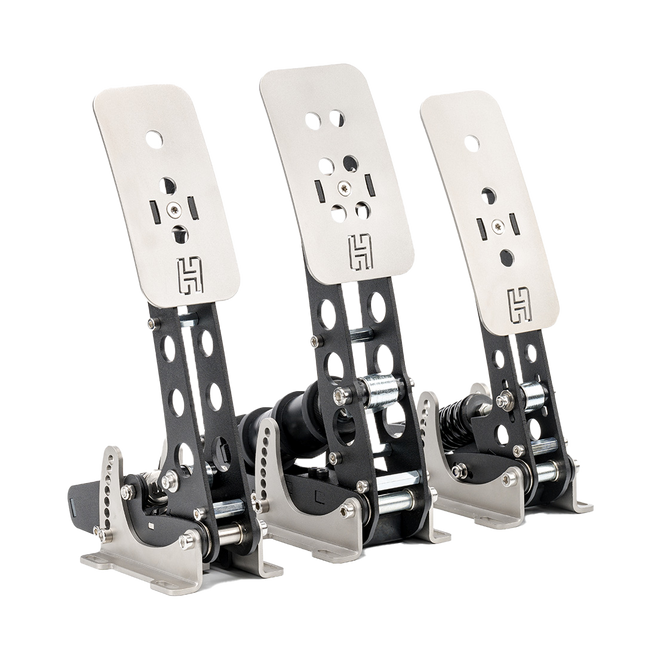 Heusinkveld Sprint 3-Pedal Set (Black) – Professional Sim Racing Brake, Throttle & Clutch | Load Cell Precision