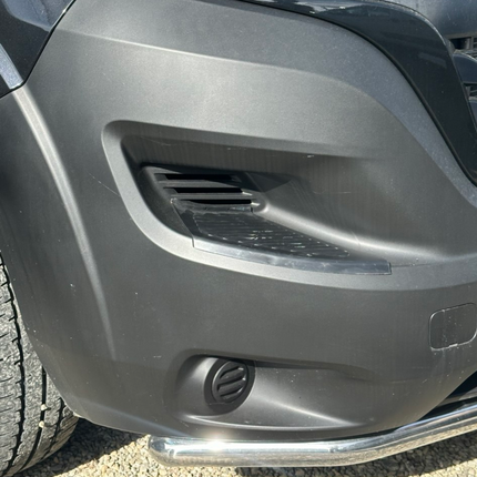 For Citroën Relay Front Bumper Foot Plate Protectors – Black, Set of 2 | Van-X