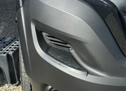 For Fiat Ducato Front Bumper Protectors Foot Plates Black Set of 2 | Van-X
