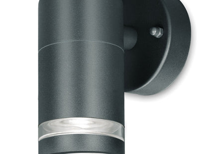 4lite Marinus GU10 Single Direction Outdoor Wall Light without PIR - Anthracite