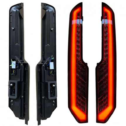 For Transit Custom MK1 LED Rear Lights Tail Lights – Sequential Indicators with Smoked Lenses