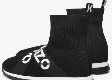 KENZO Sock Sneakers, Logoed Elastic Tape, Sport Trainer UK 2.5 / EU 35