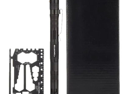Tac Pen Multi-Function 9-in-1 Including Aluminium Wallet Tool 2 Pack Great Gift