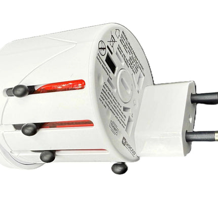 SKROSS Travel Plug EVO Universal Plug 150+ Countries Input and Output - White
