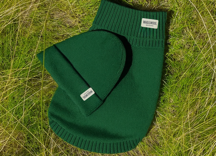 Forest Green British Wool Beanie Hat
