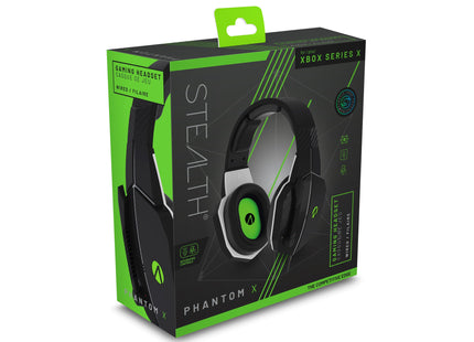 Stealth Phantom X Premium Stereo Gaming Headset - Black and Green