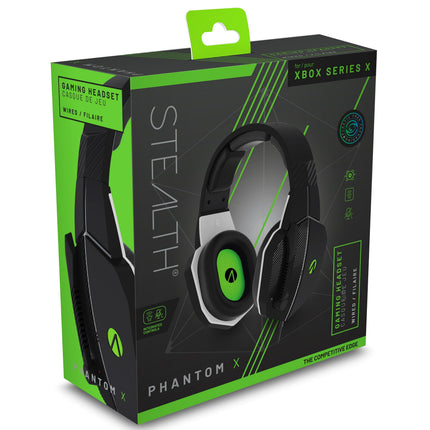 Stealth Phantom X Premium Stereo Gaming Headset - Black and Green